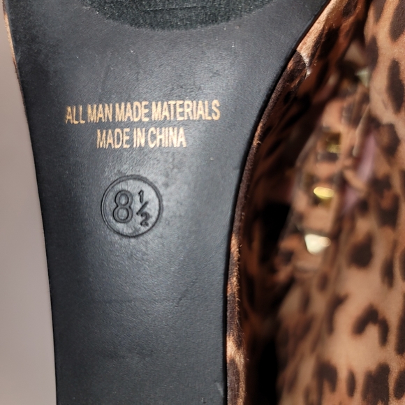 Studded Strappy Cheetah Wedges - Picture 10 of 10